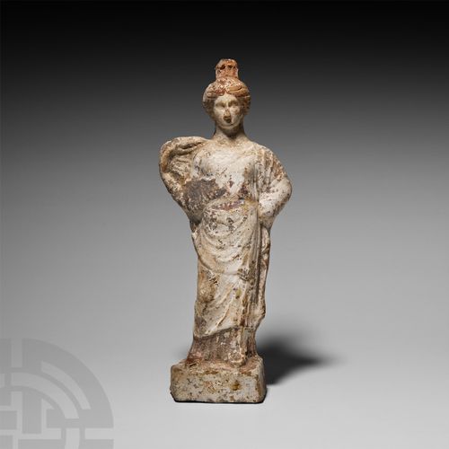 Null Statue grecque d'Aphrodite en terre cuite. Figure d'Aphrodite en terre cuit&hellip;