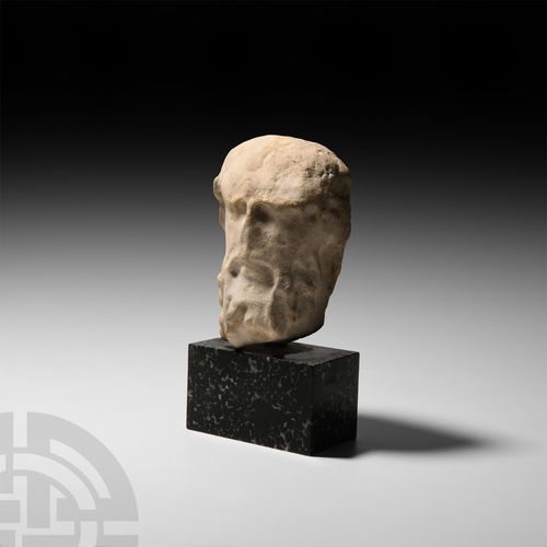 Cabeza de mármol grecorromana de Sileno. Siglo II a.C. Siglo I d.C. Cabeza talla&hellip;