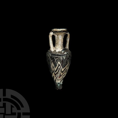 Null Greek Core-Formed Glass Amphoriskos. 6th-4th century B.C. A core-formed gla&hellip;
