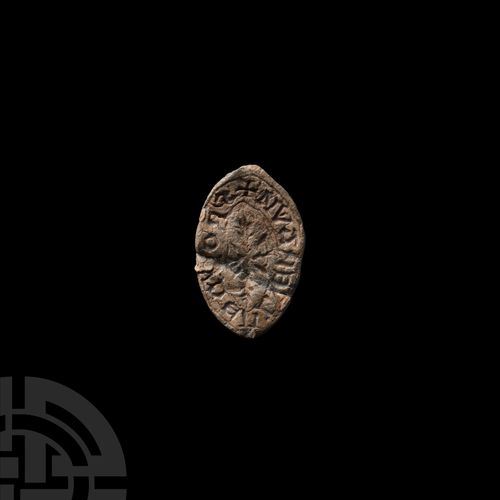 Null Matrice de sceau médiéval en forme de vésicule. XIIIe siècle après J.-C. Ma&hellip;