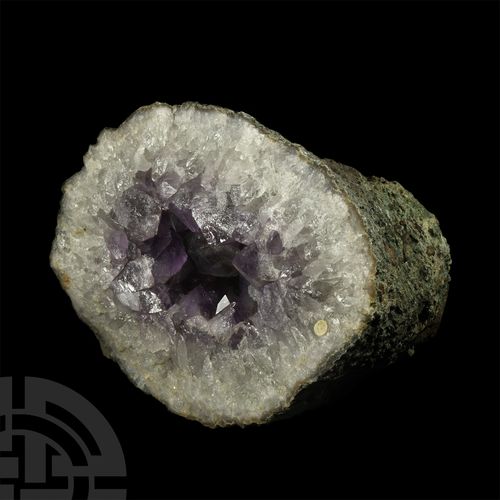 Null Large Amethyst Crystal Cave.. A large amethyst crystal cave displaying ligh&hellip;