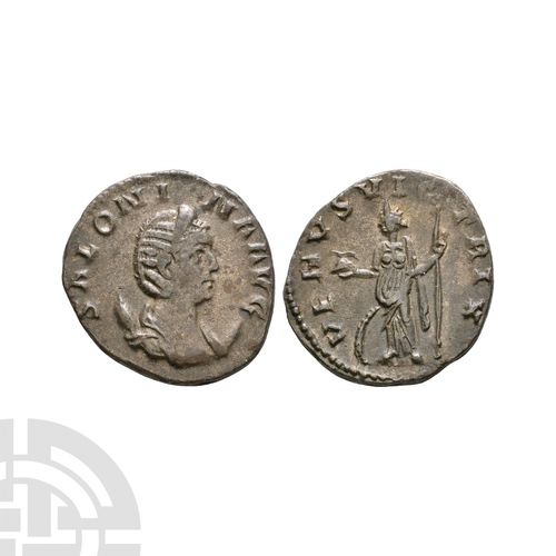 Null 萨洛尼娜-维纳斯 AE 安东尼安努斯。公元260-262年，Gallienus的妻子，罗马铸币厂。正面：Salonina AVG图例，右半身垂下，背后&hellip;
