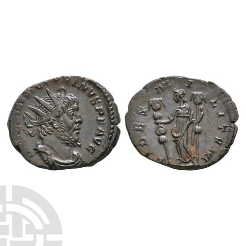 Null Victorinus - Fides Militum AE Antoninianus. 269 A.D. Cologne mint. Obv: IMP&hellip;