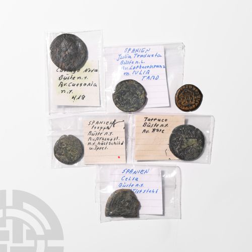 Null Spain - Mixed Bronzes [6]. 1st-2nd century A.D. Group comprising: various i&hellip;