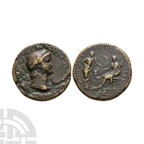 Null Nero - Annona and Ceres AE Sestertius. 65 A.D. Lugdunum mint. Obv: NERO CLA&hellip;