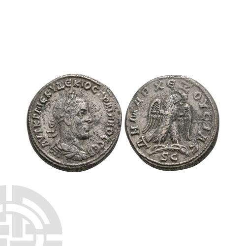 Null Trajan Decius - Eagle AR Tetradrachm. 249-250 A.D. Antioch mint. Obv: AYT K&hellip;