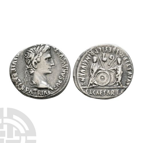Null Augustus - Gaius and Lucius AR Denarius. 2 B.C.-13 A.D. Lyons mint. Obv: CA&hellip;