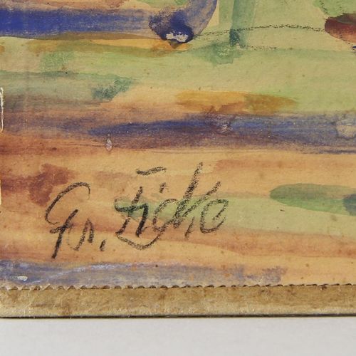 Eicke, Friedrich (Dortmund 1883 - 1975 Berlebeck / Lippe) 纸上水粉画 "Gasthof Kanne i&hellip;