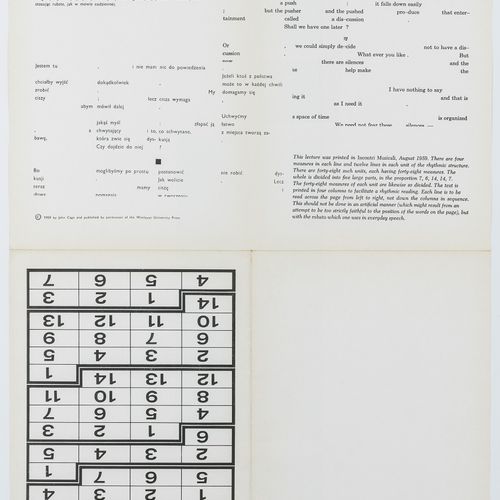 Null A world of language ─ Gostomski, Zbigniew. Two catalogs, 1 as a poster, 1 a&hellip;