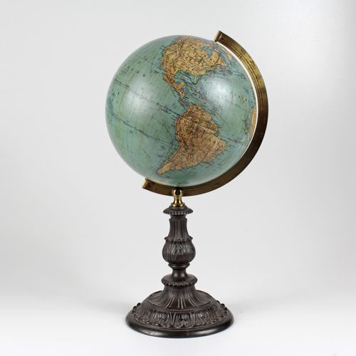 Null Globe terrestre de Heinrich Kiepert. Berlin, 1870, marqué "Erdglobus gezeic&hellip;