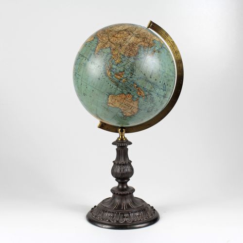 Null Globe terrestre de Heinrich Kiepert. Berlin, 1870, marqué "Erdglobus gezeic&hellip;