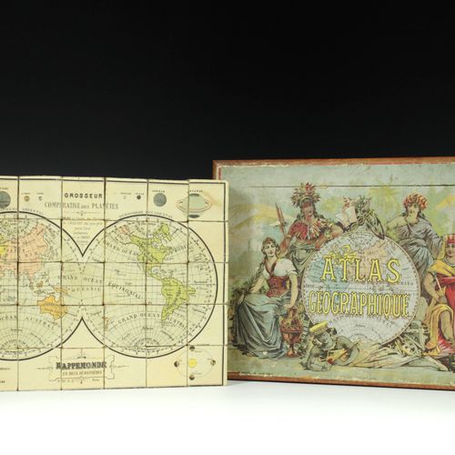 Null Jeu de cartes de géographie. France, vers 1875, Atlas Géographique, édité p&hellip;