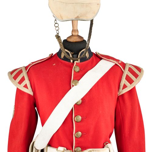 A VICTORIAN EARLY FOREIGN SERVICE HELMET AND UNIFORM OF PRINCE ALFRED'S GUARD (B&hellip;
