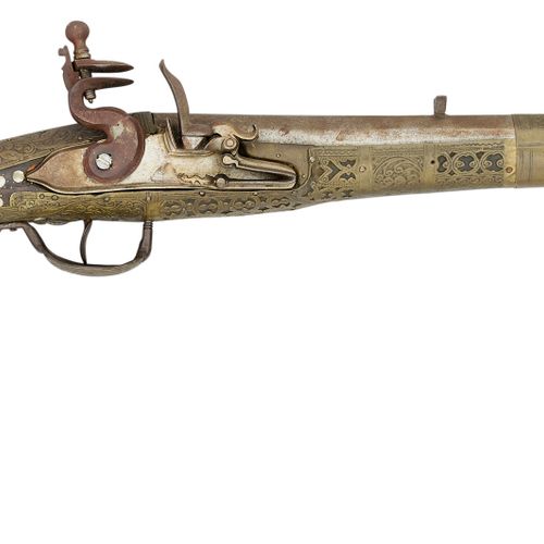 A 14 BORE WEST BALKANS FLINTLOCK GUN (HERZEGOVINA OR MONTENEGRO), 19TH CENTURY F&hellip;