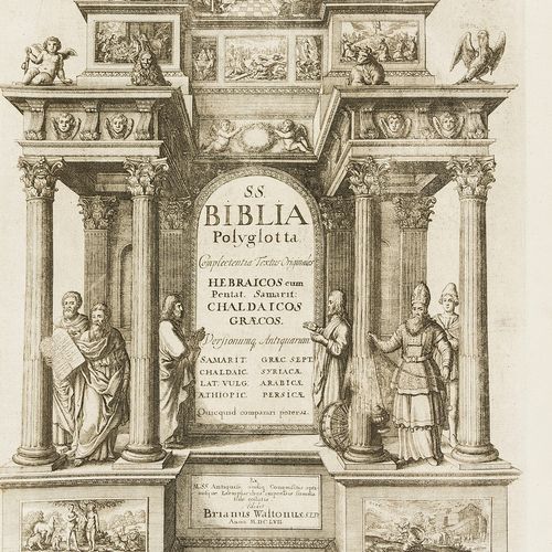 Null Bible, polyglot.- Biblia Sacra Polyglotta..., edited by Brian Walton, 6 vol&hellip;