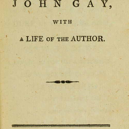 John GAY Gay (John) Fables... With a life of the author, half-title, this lightl&hellip;
