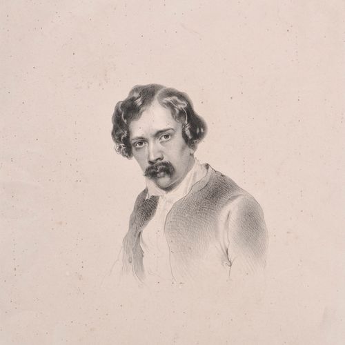 Josef Kriehuber Album aus dem Nachlass mit 22 Porträt-Lithografien, 1841;und 10 &hellip;
