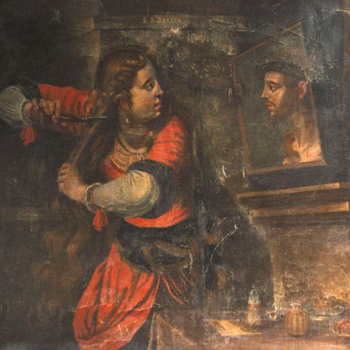 Italienischer Maler des 18. Jh./Pittore italiano del XVIII sec. Hl.Rosalia; Öl a&hellip;
