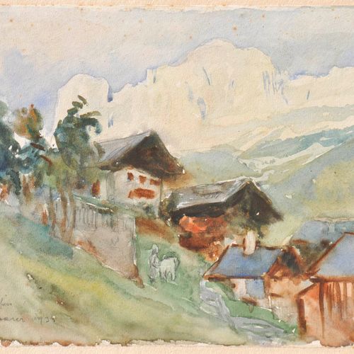 Max Sparer (Söll, Tramin/Termeno 1886 – Bozen/Bolzano 1968) Welschnofen, 1933;Aq&hellip;