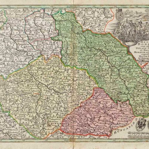 Matthaus Seutter Regnum Bohemiae..., 1760; cum adiumctis Ducatu Silesiae er Marc&hellip;
