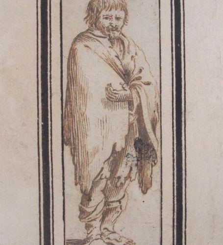Ecole de Jacques CALLOT (1592 1635) 
Etude de vagabond 
Plume et encre brune sur&hellip;