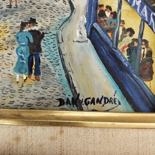 GANDRE Dan (1938) 
Le Sacré Coeur 
Huile sur toile, signée en bas droite 
Haut.:&hellip;
