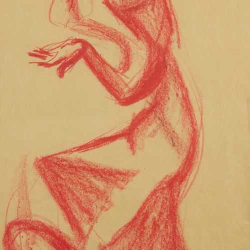 RUIZ PIPO Manolo (1929-1998) 
Danseuse de Flamenco 
Dessin au crayon de couleur &hellip;