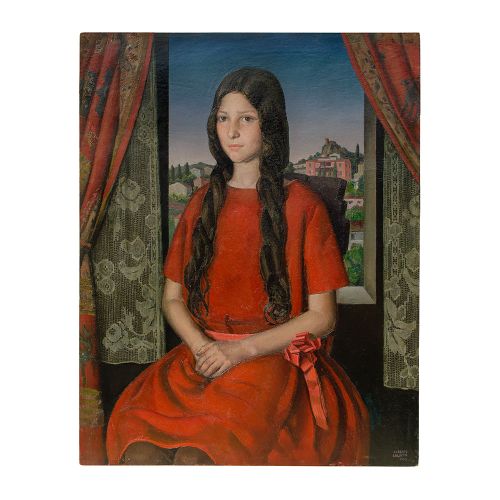 Alberto Salietti | 1892 - 1961 阿尔贝托-萨利耶蒂 | 1892 - 1961



迪利亚-阿塞蒂的肖像，1923年

板上油画&hellip;