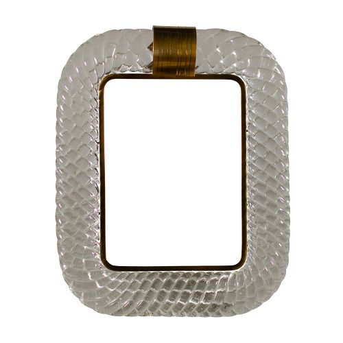 MURANO Murano



Glass photo frame in

colorless torchon, 34.7x27.7 cm.