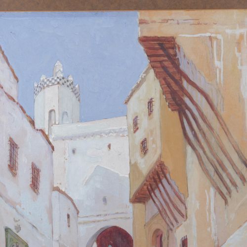 Null Johannes van der Bilt (1882-1943) - gouache - Algiers, 53.5x36 cm.