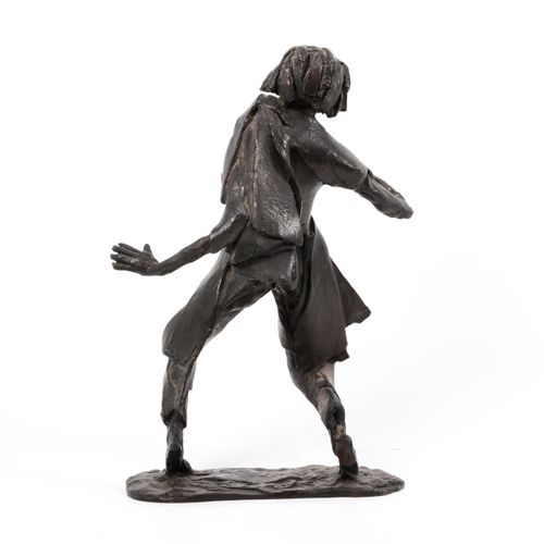 Null Karel Gomes (1930-2016) - Bronzeskulptur, "Comedia del Arte" , 36 cm.