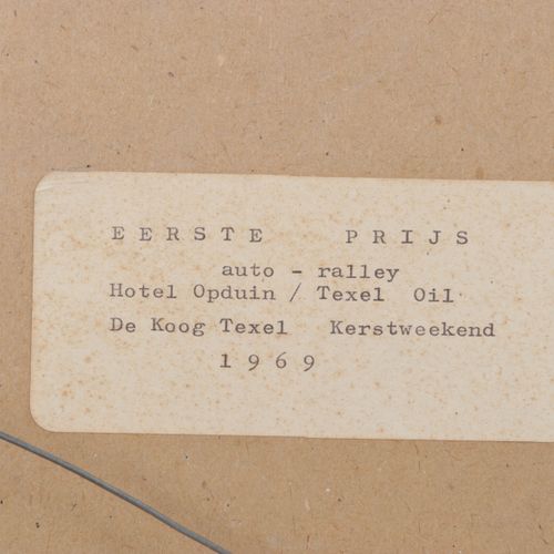Null Adrianus Dirk Blok van der Velden (1919-1980) - acuarela - Texel, 26x47 cm.