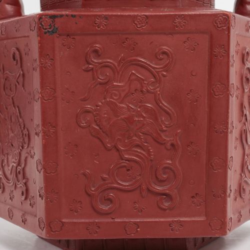 Null Terrakotta-Teekanne mit Chinoiserie, wahrscheinlich England - 18. Jahrhunde&hellip;