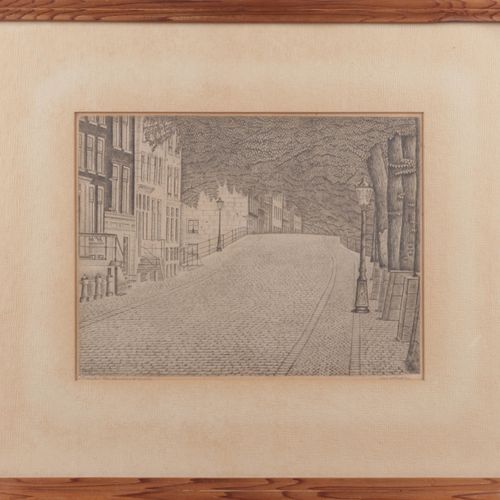 Null Salomon Meijer (1877-1965) - grabado - Amstel cerca de Keizersgracht, 21,5x&hellip;