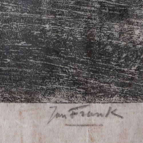 Null Jan Frank Niemandsverdriet (1885-1945) - xilografia - Gheppio, 32,5x29,5 cm&hellip;