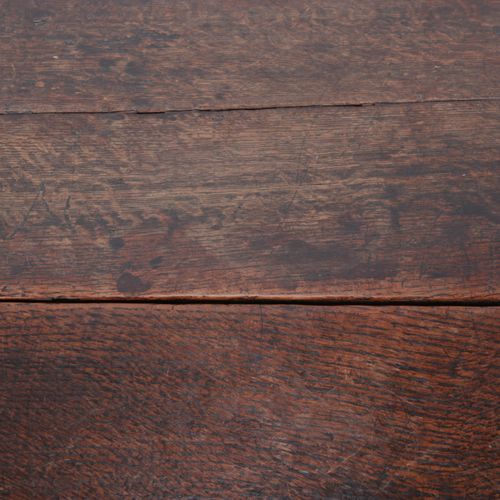Null 橡木桌，所谓的门腿桌 - 17世纪末，65x96x98厘米。