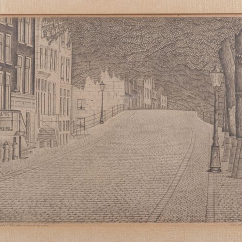 Null Salomon Meijer (1877-1965) - Radierung - Amstel bei Keizersgracht, 21,5x28,&hellip;