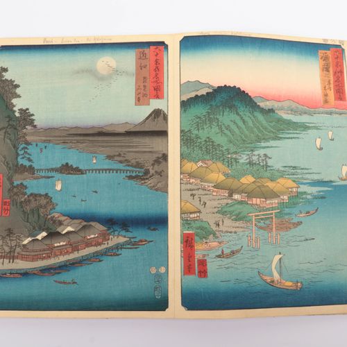 Ando Hiroshige (1798-1858)- Rokujuyoshu Meisho Zue- 65 ukiyo e- 1853-56 https://&hellip;