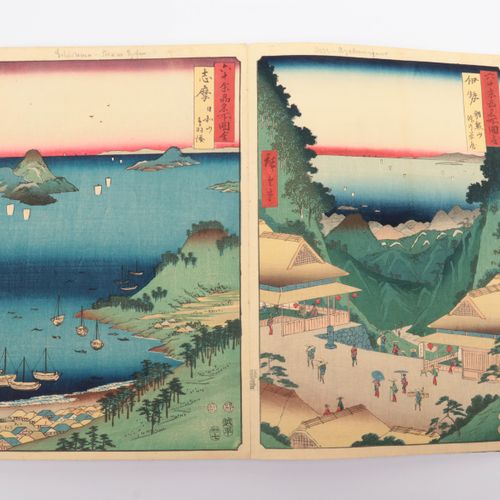 Ando Hiroshige (1798-1858)- Rokujuyoshu Meisho Zue- 65 ukiyo e- 1853-56 https://&hellip;