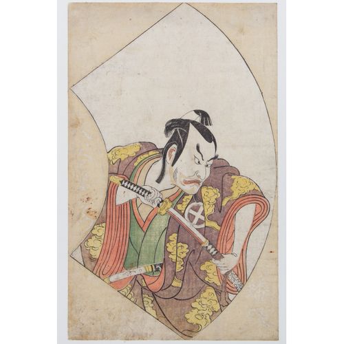 Katsukawa Shunsho (1726-1793) - houtsnede - toneelspeler, 1770 https://www.Bva-a&hellip;
