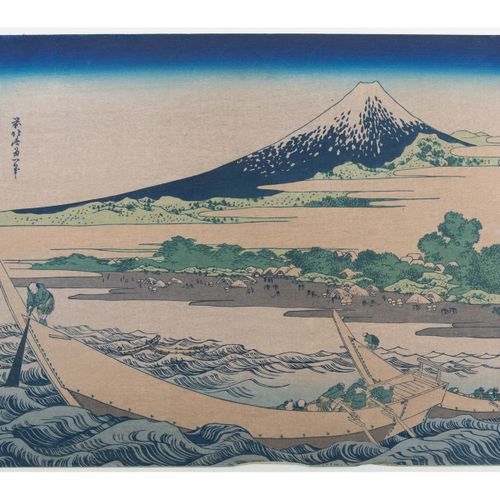 Katsushika Hokusai (1760-1849) - houtsnede- Mount Fuji - 1849 https://www.Bva-au&hellip;