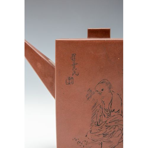 China- Rechthoekige Yixing theepot- Circa 1900 https://www.Bva-auctions.Com/nl/a&hellip;