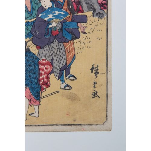 Ando Hiroshige (1797-1858) - houtsnede - Tokaido, ca. 1850 https://www.Bva-aucti&hellip;