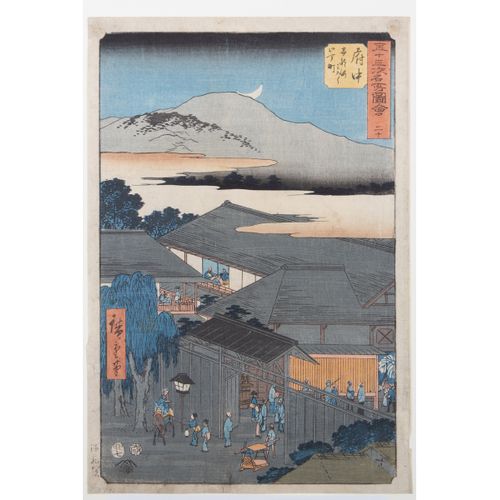 Ando Hiroshige (1797-1858) - houtsnede - Fuchu, 1855 https://www.Bva-auctions.Co&hellip;