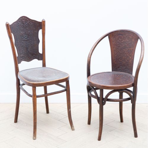 Jacob & Josef Kohn - Twee beukenhouten stoelen - ca. 1900 https://www.Bva-auctio&hellip;
