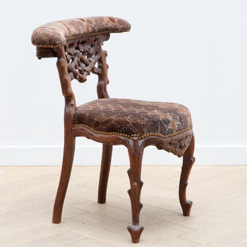 Notenhouten rokersstoel in rustieke-stijl - ca. 1860/70 https://www.Bva-auctions&hellip;
