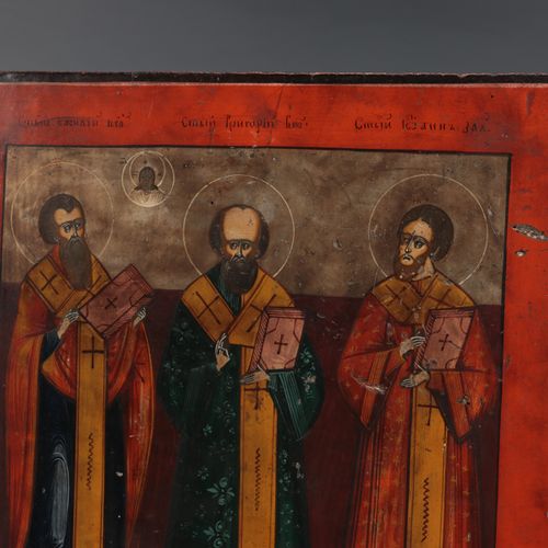 Rusland- Drie Heiligen ikoon- 18e eeuw https://www.Bva-auctions.Com/nl/auction/l&hellip;