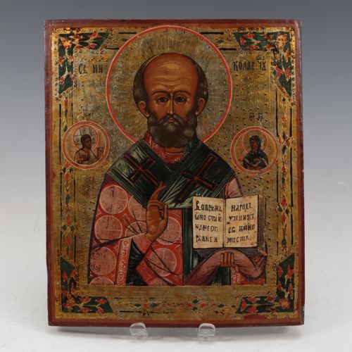 Rusland- Ikoon 'St. Nicolaas'- 19e eeuw https://www.Bva-auctions.Com/nl/auction/&hellip;