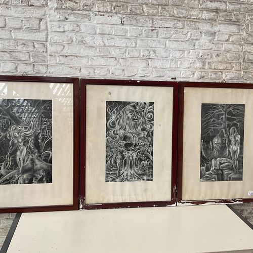 Luc de Pauw - Drie stuks grafiek https://www.Bva-auctions.Com/nl/auction/lot/664&hellip;