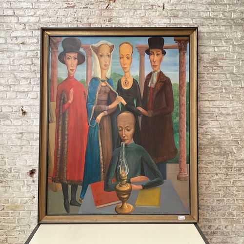 Door GEVAERT (1911-?) - Hulde aan Jan van Eyck https://www.Bva-auctions.Com/nl/a&hellip;